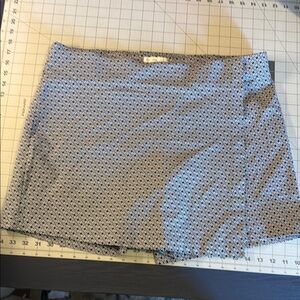 Women's Blue and White Patterned Skort pull-on Size 18W NWOT